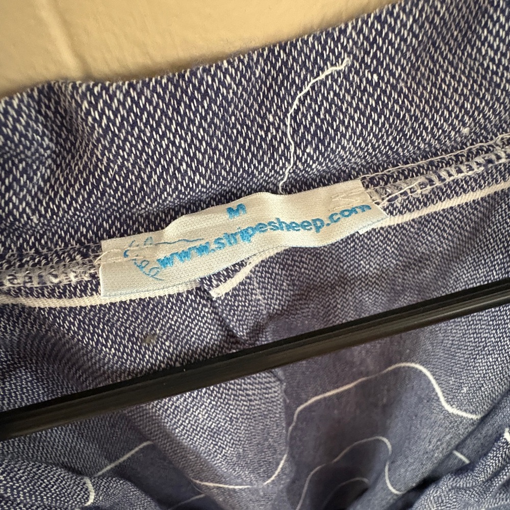 Striped Blue Kimono Robe - Picture 2 of 2